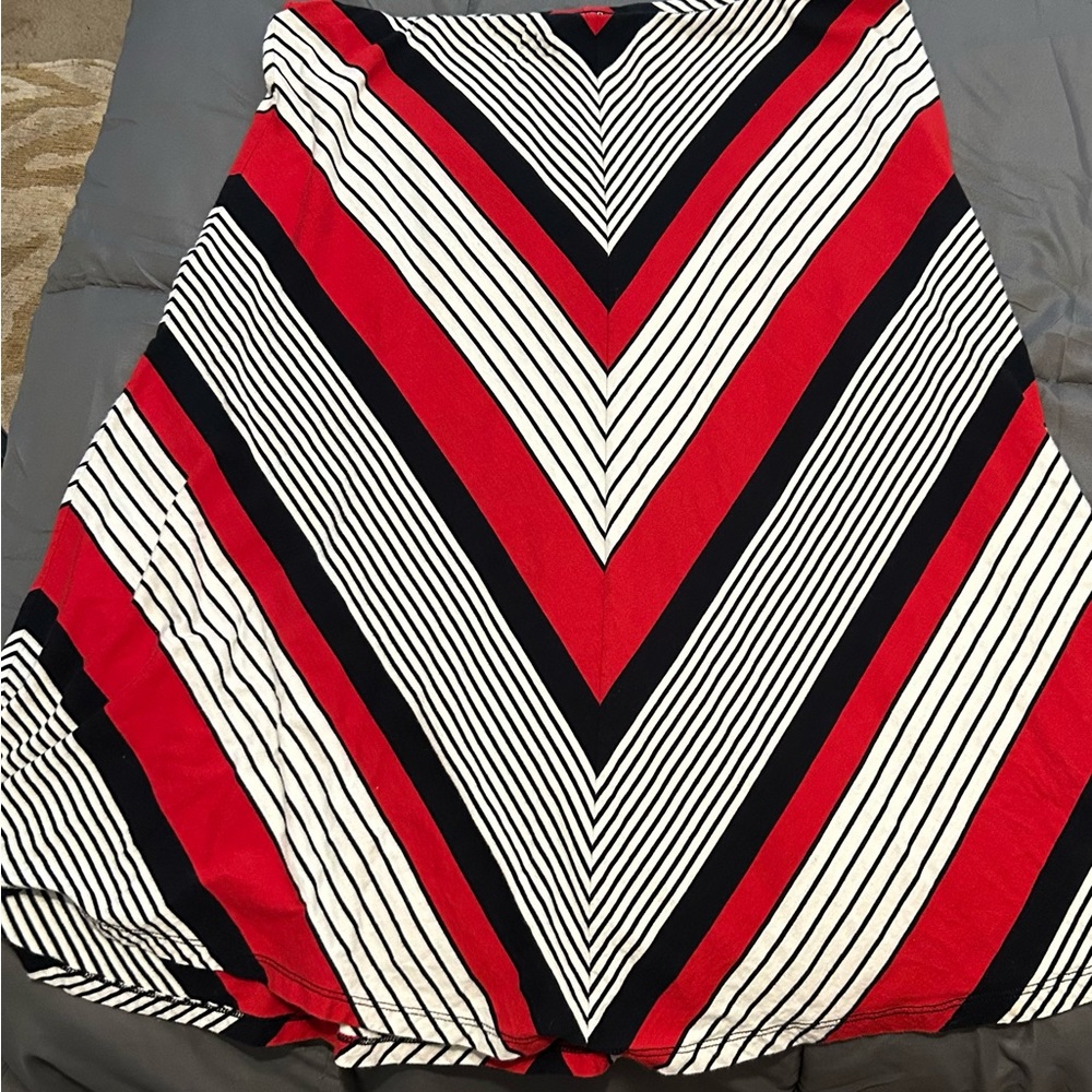 A Line Multicolored Maxi Skirt